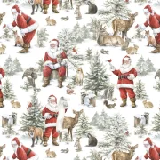 Woodland Whispers - Weihnachtsmann mit Wildtieren