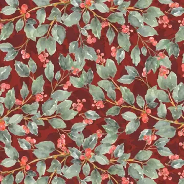 Woodland Whispers - Winterberry auf rot