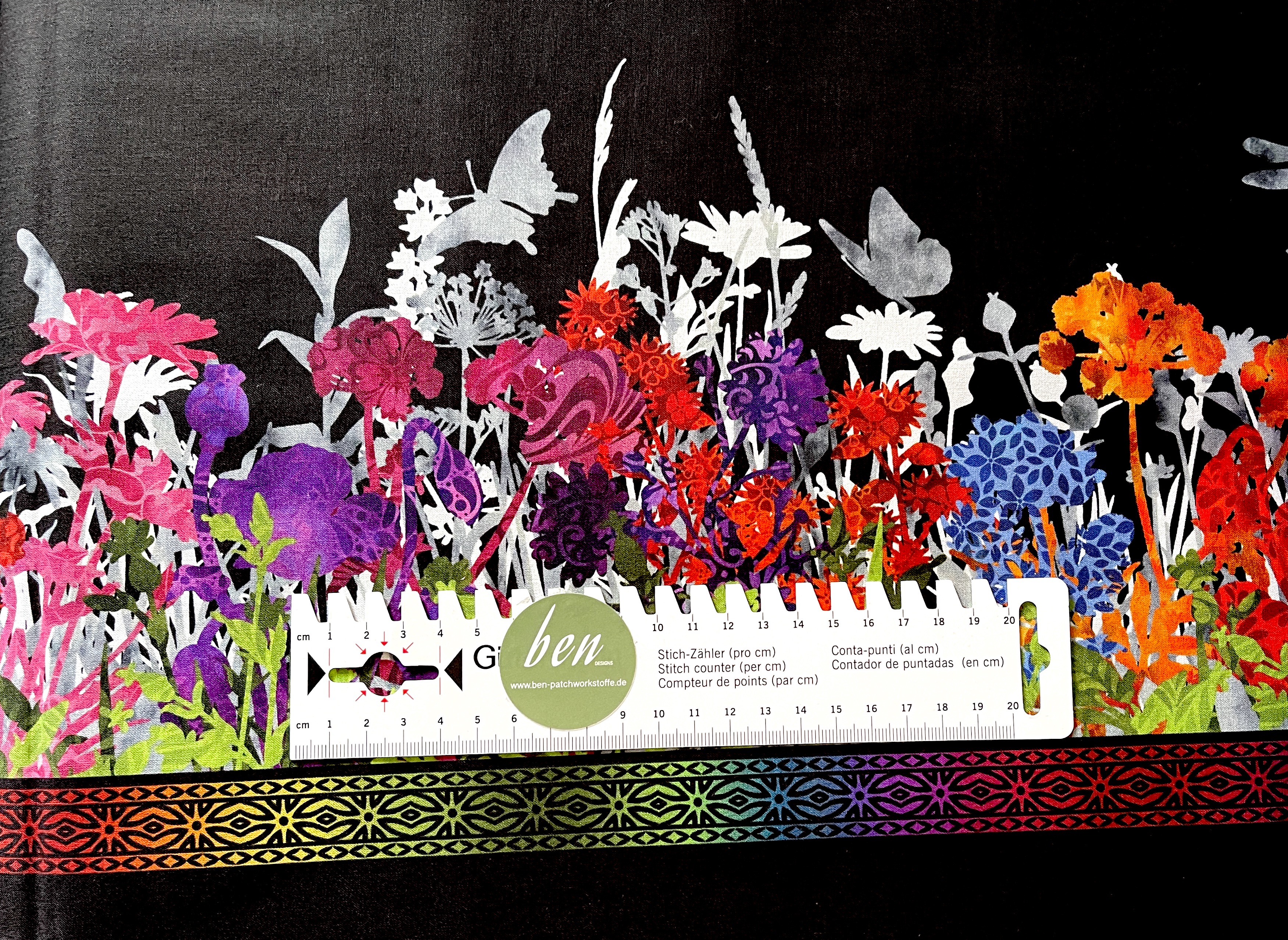 Rainbow of Jewels - Bordüre - 1 Stück = 2,60 Meter