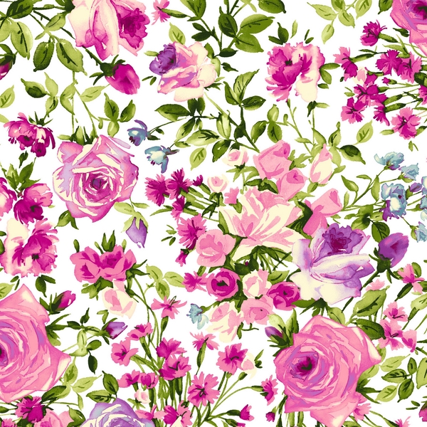 Blumenvielfalt pink Lila - Bloom On - 1 Stück = 2,90 Meter