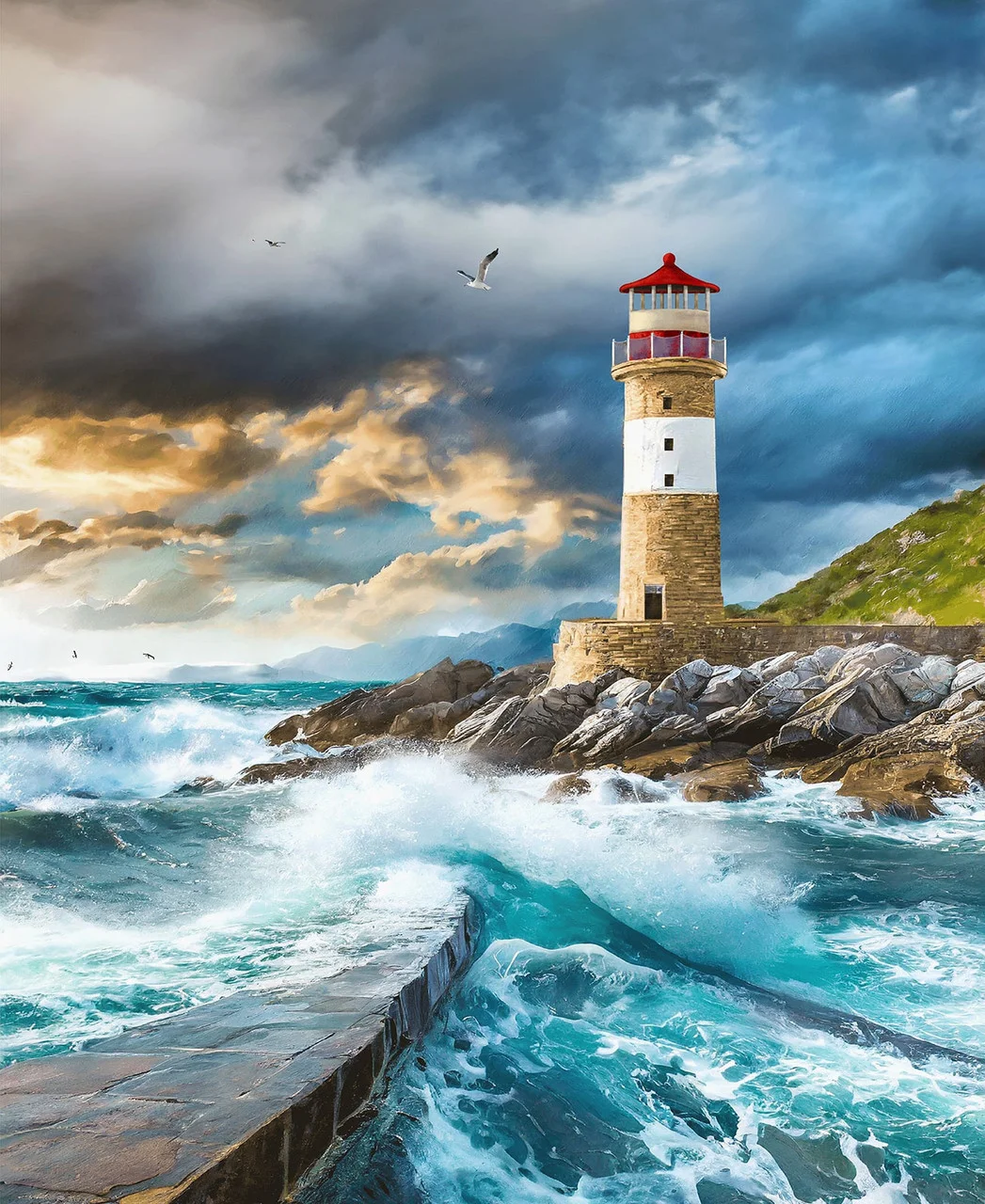 Coastal Guardians - Leuchturm Panel