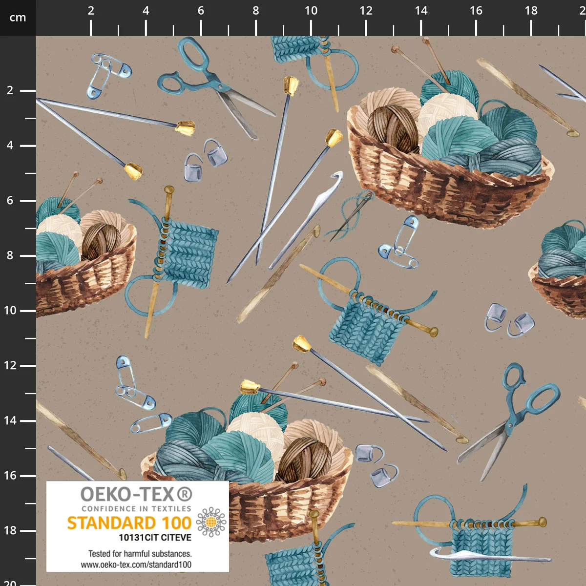 Cosy Knit - Wollkorb teal