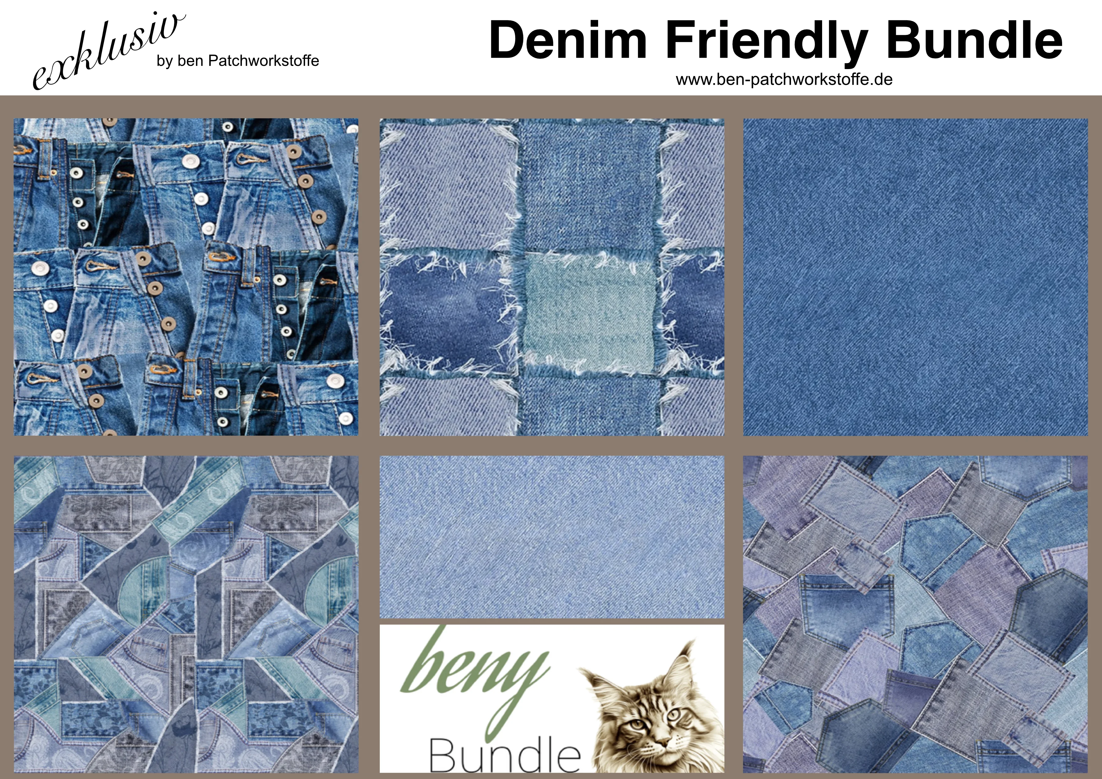 Denim Friendly - Fat Quarter Bundle