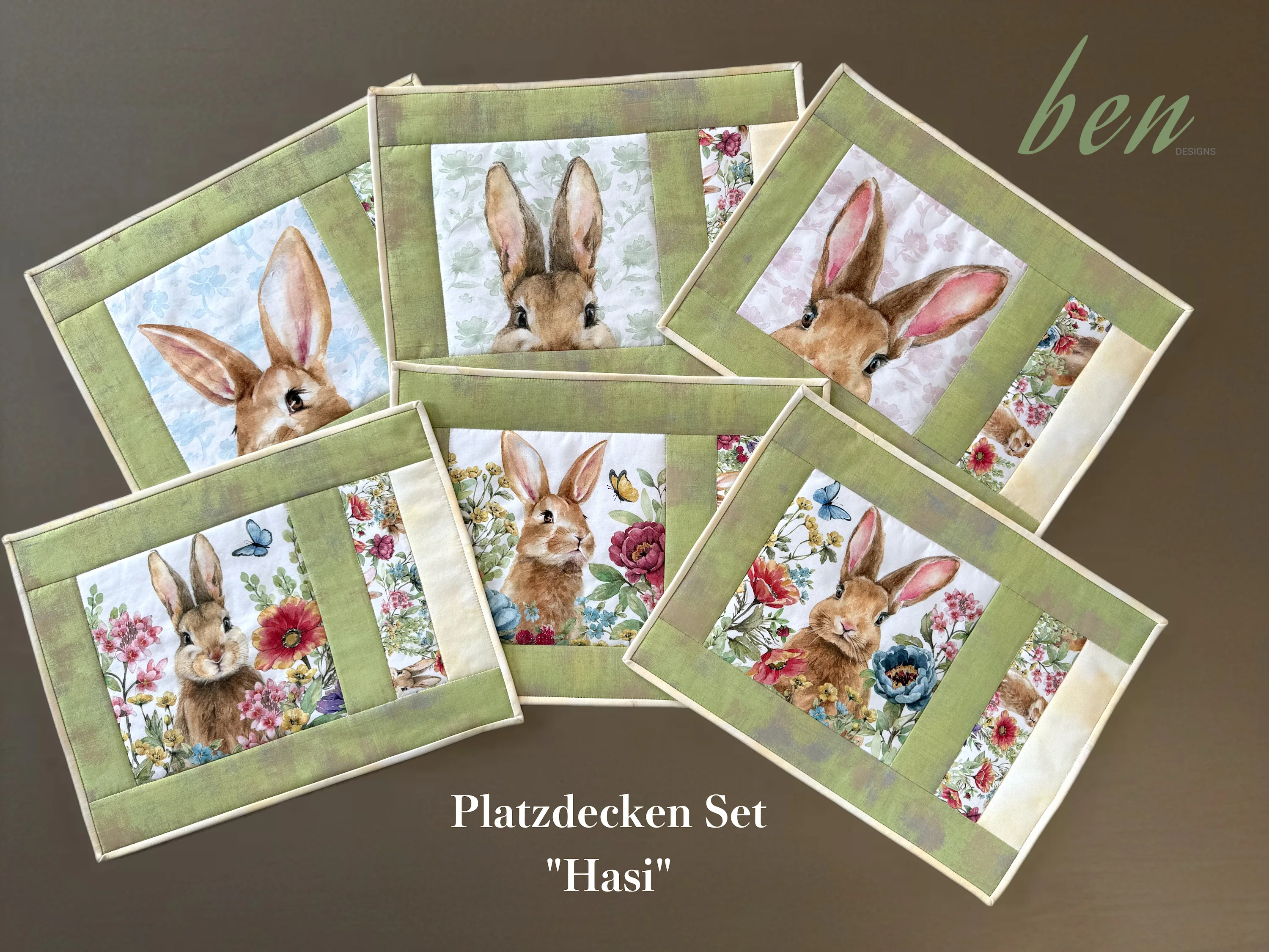 Platzdecken Set "Hasi" - Quilt Kit