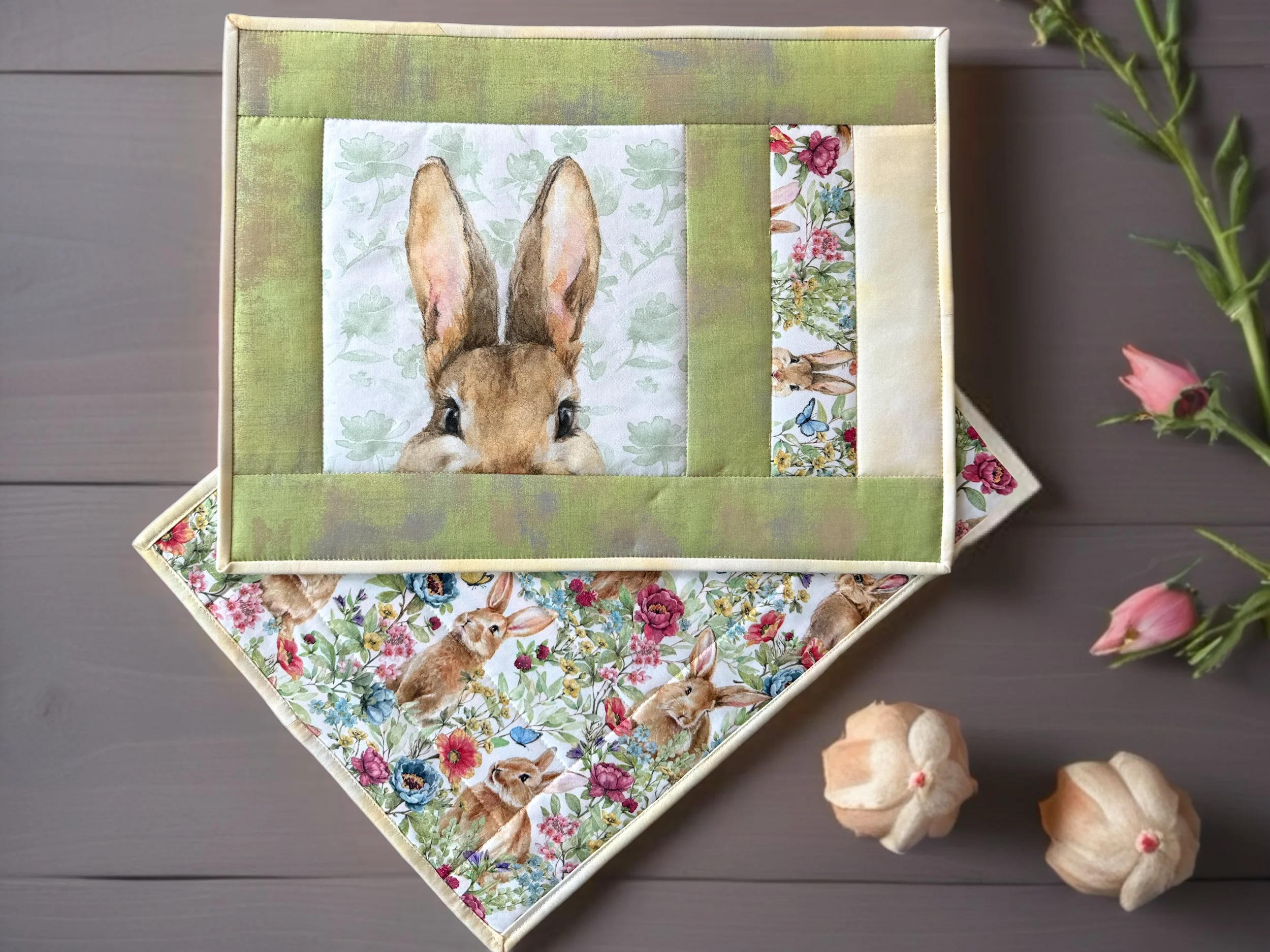 Platzdecken Set "Hasi" - Quilt Kit