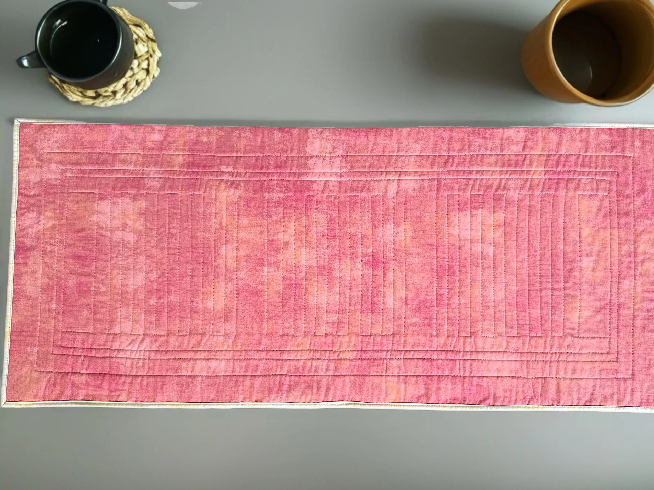 Tischläufer "Blumenhasen" - Quilt Kit