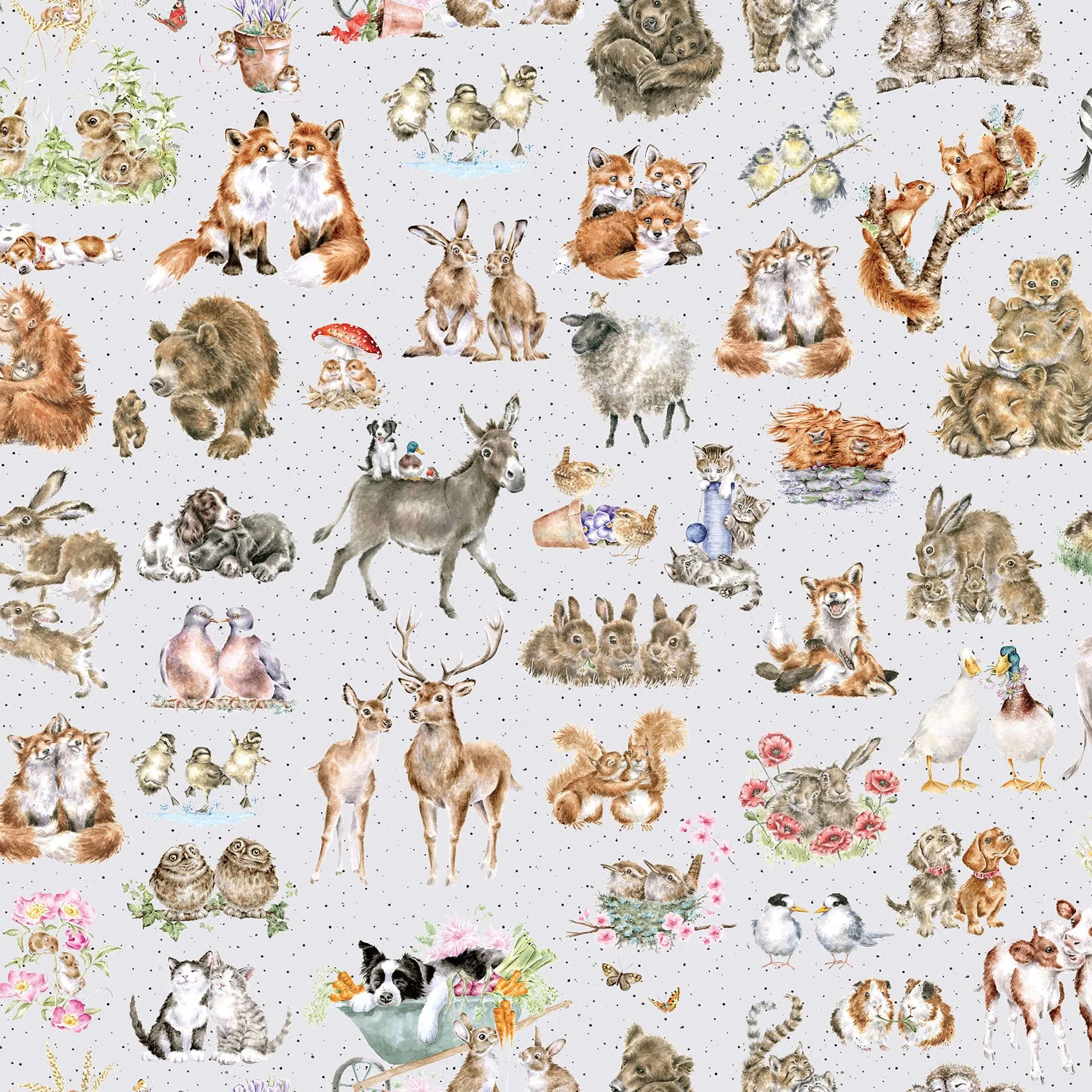 Together is Better - One-Way Packed Animals - soft grey