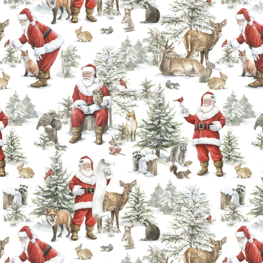 Woodland Whispers - Weihnachtsmann mit Wildtieren