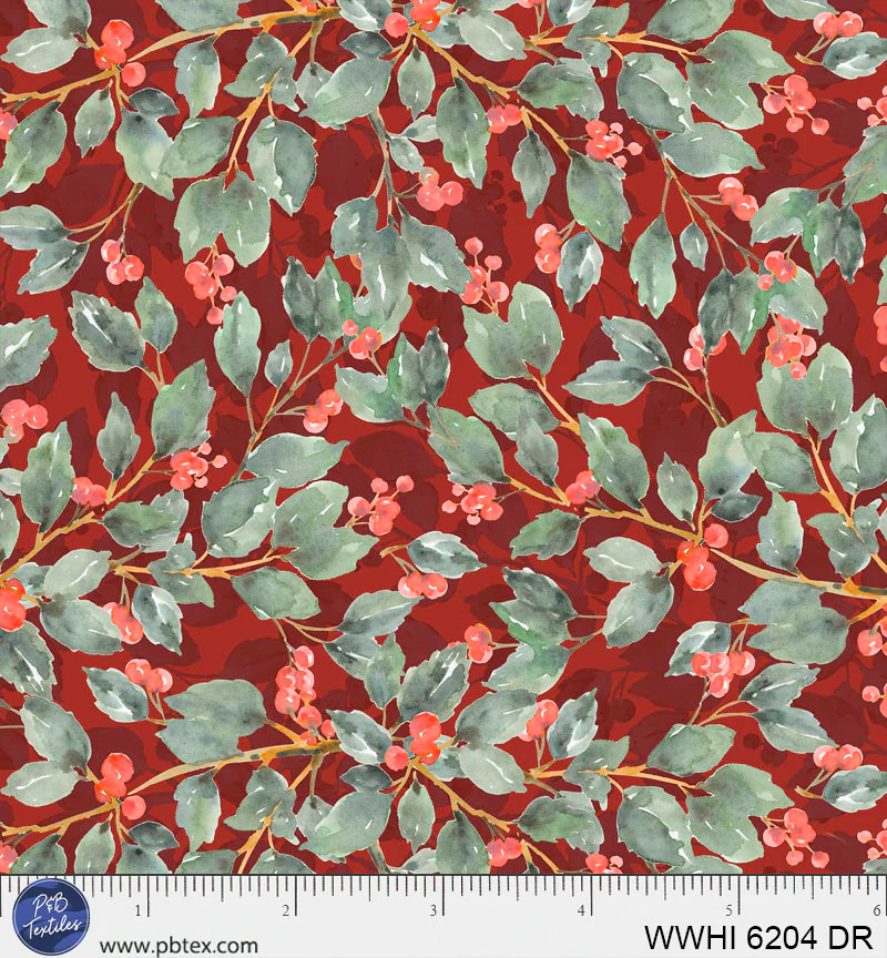 Woodland Whispers - Winterberry auf rot